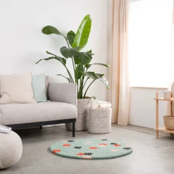 Terra Ocean Filzkugelteppich