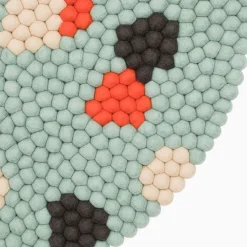 Terra Ocean Filzkugelteppich