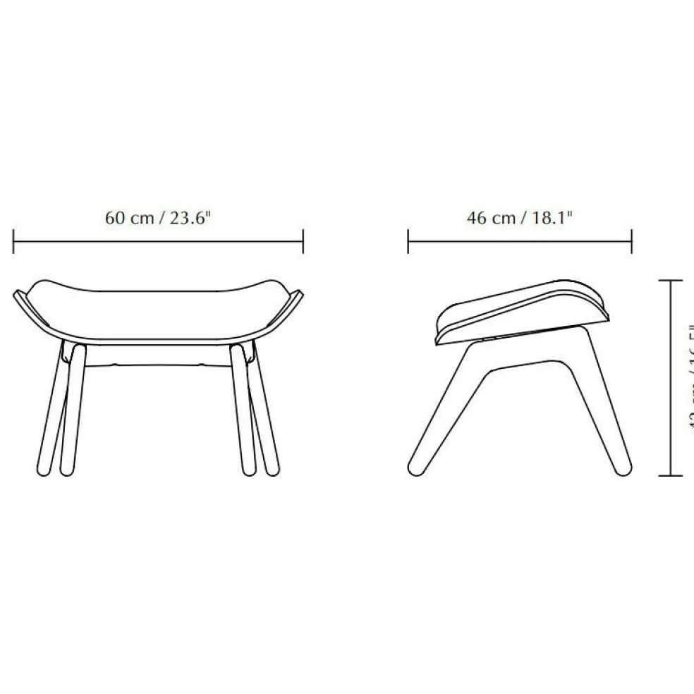 The Reader Ottoman Eiche dunkel