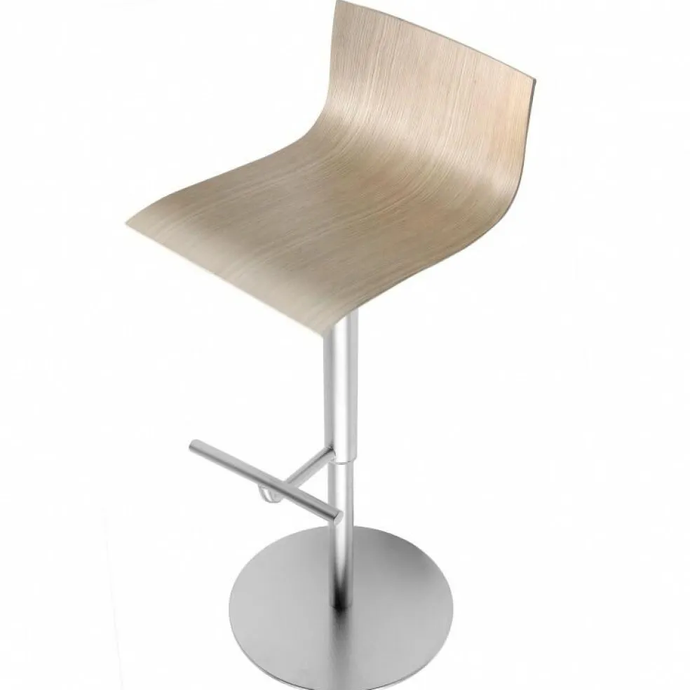 Thin S24 Barhocker Sitzfläche Eiche 54-79cm