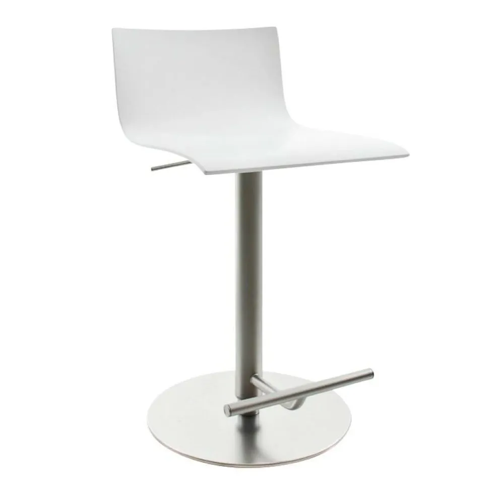 Thin S24 Barhocker Sitzfläche Eiche 54-79cm