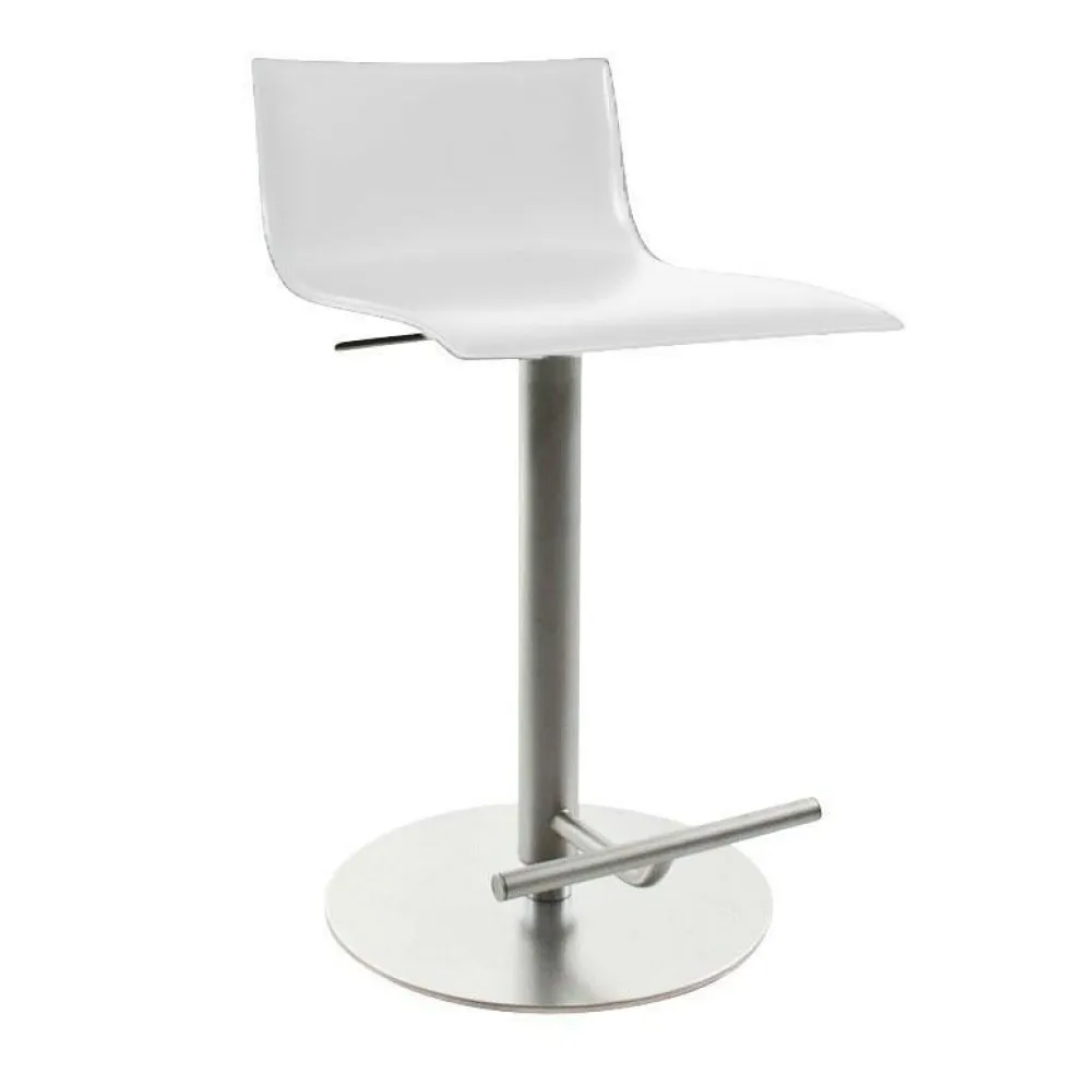 Thin S24 Barhocker Sitzfläche Leder 54-79cm