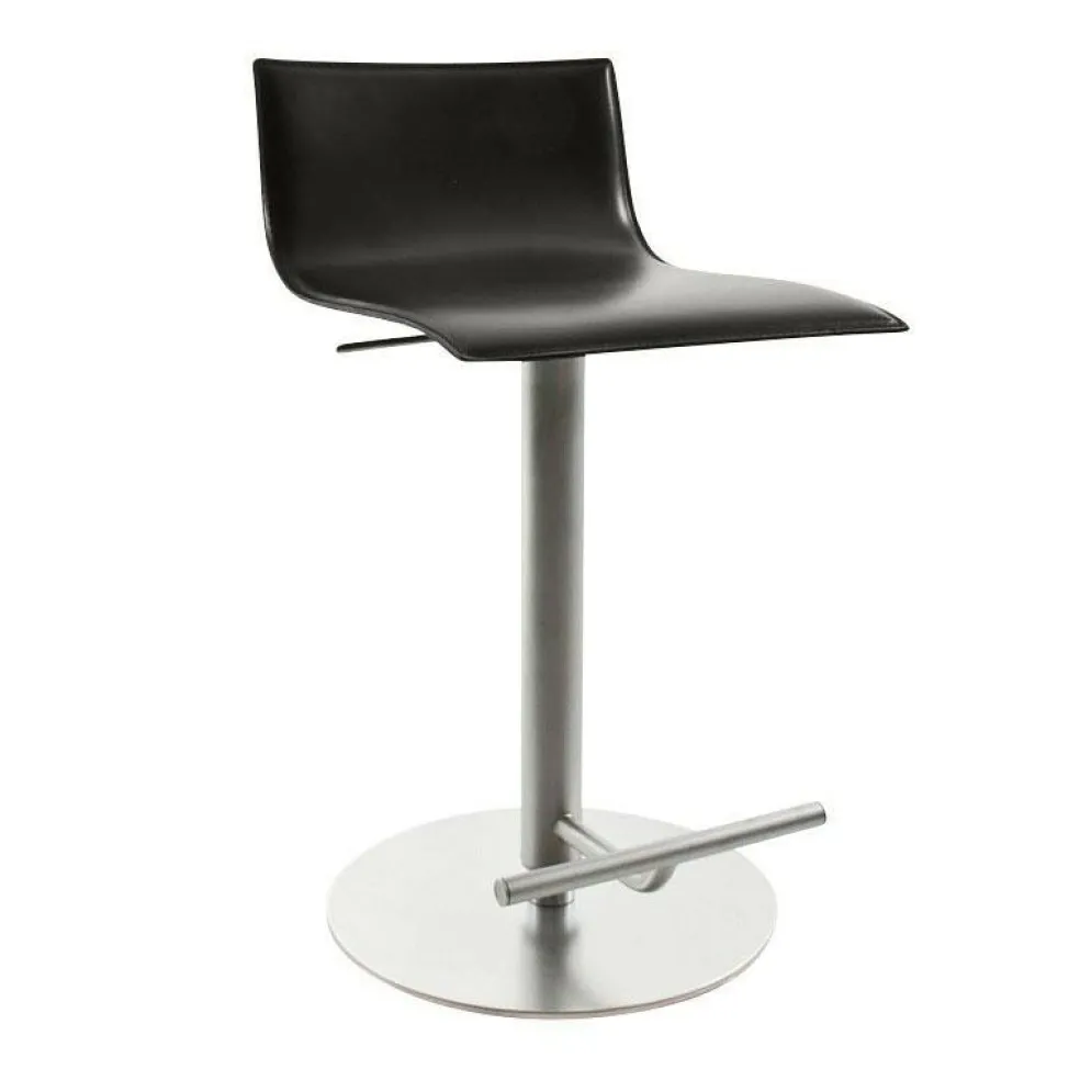 Thin S24 Barhocker Sitzfläche Leder 54-79cm