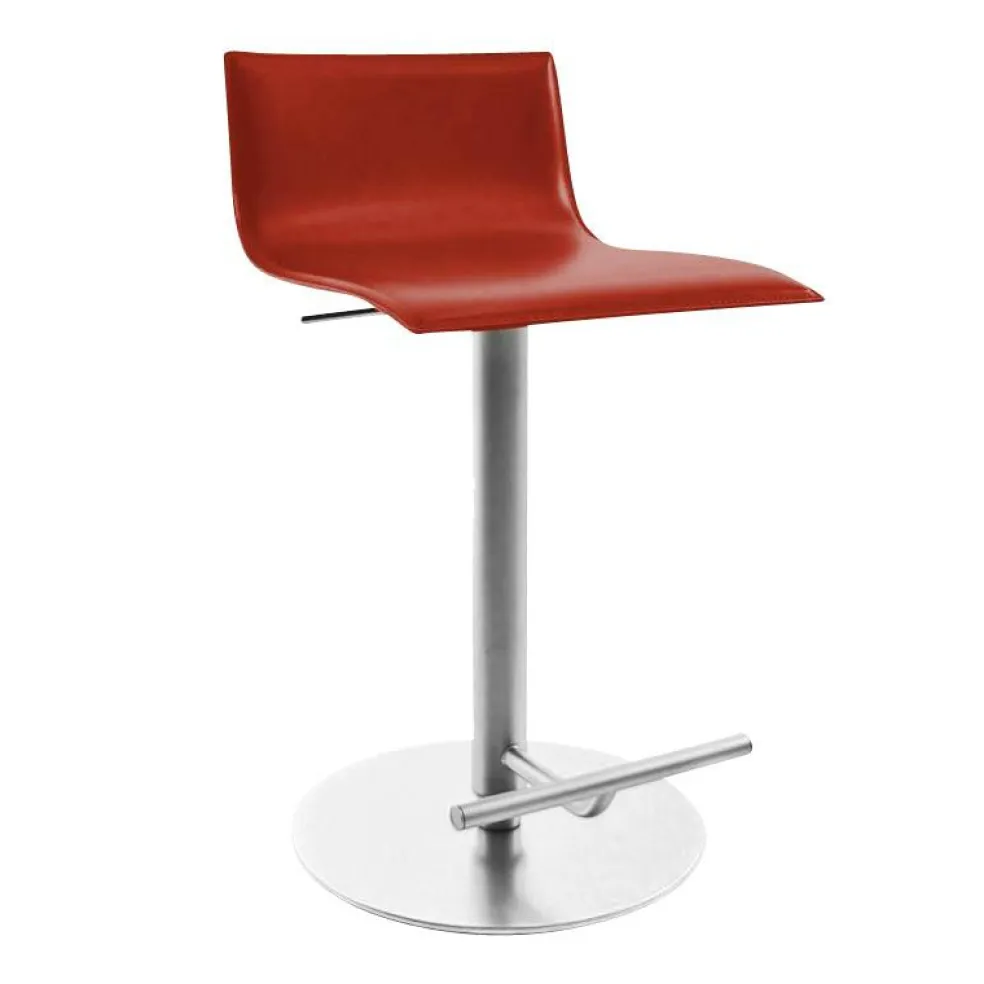 Thin S24 Barhocker Sitzfläche Leder 54-79cm