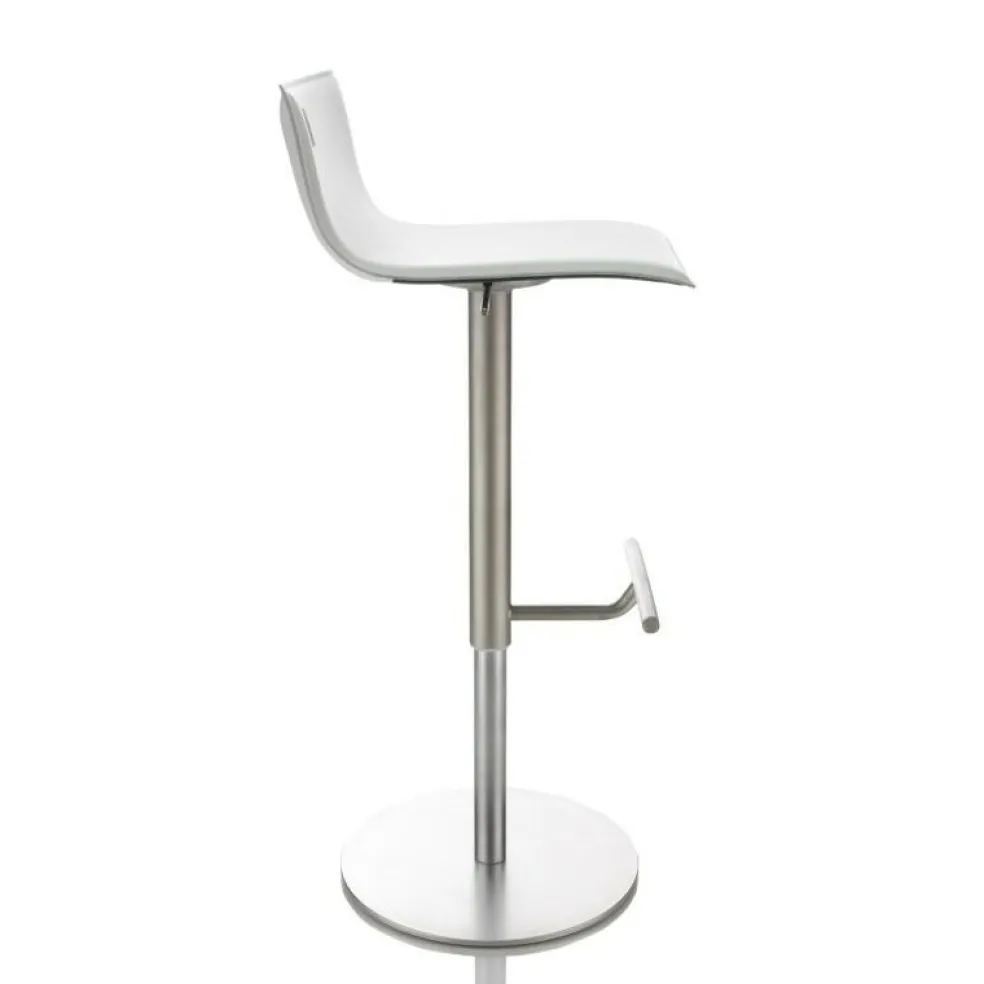 Thin S24 Barhocker Sitzfläche Leder 54-79cm