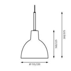 Toldbod Glas Pendelleuchte