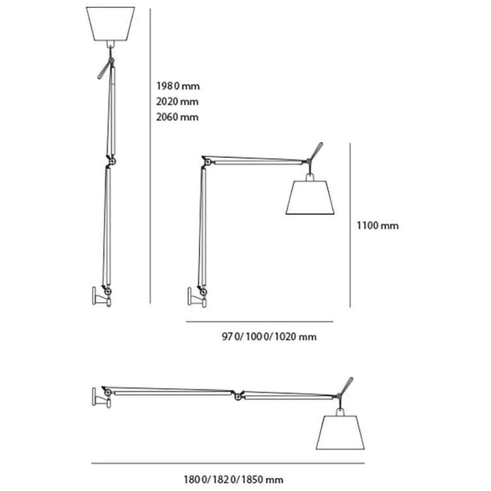 Tolomeo Mega Parete Pergamentschirm