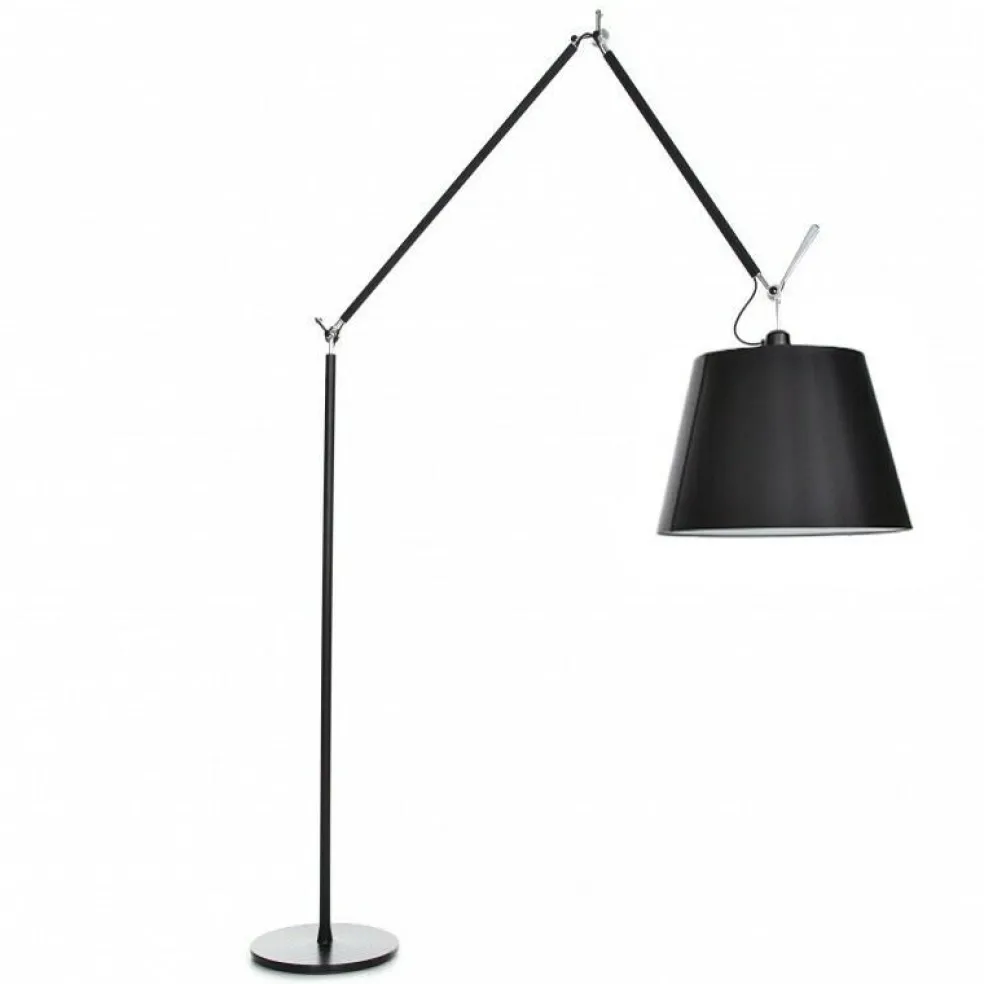 Tolomeo Mega Stehleuchte schwarz mit Dimmer