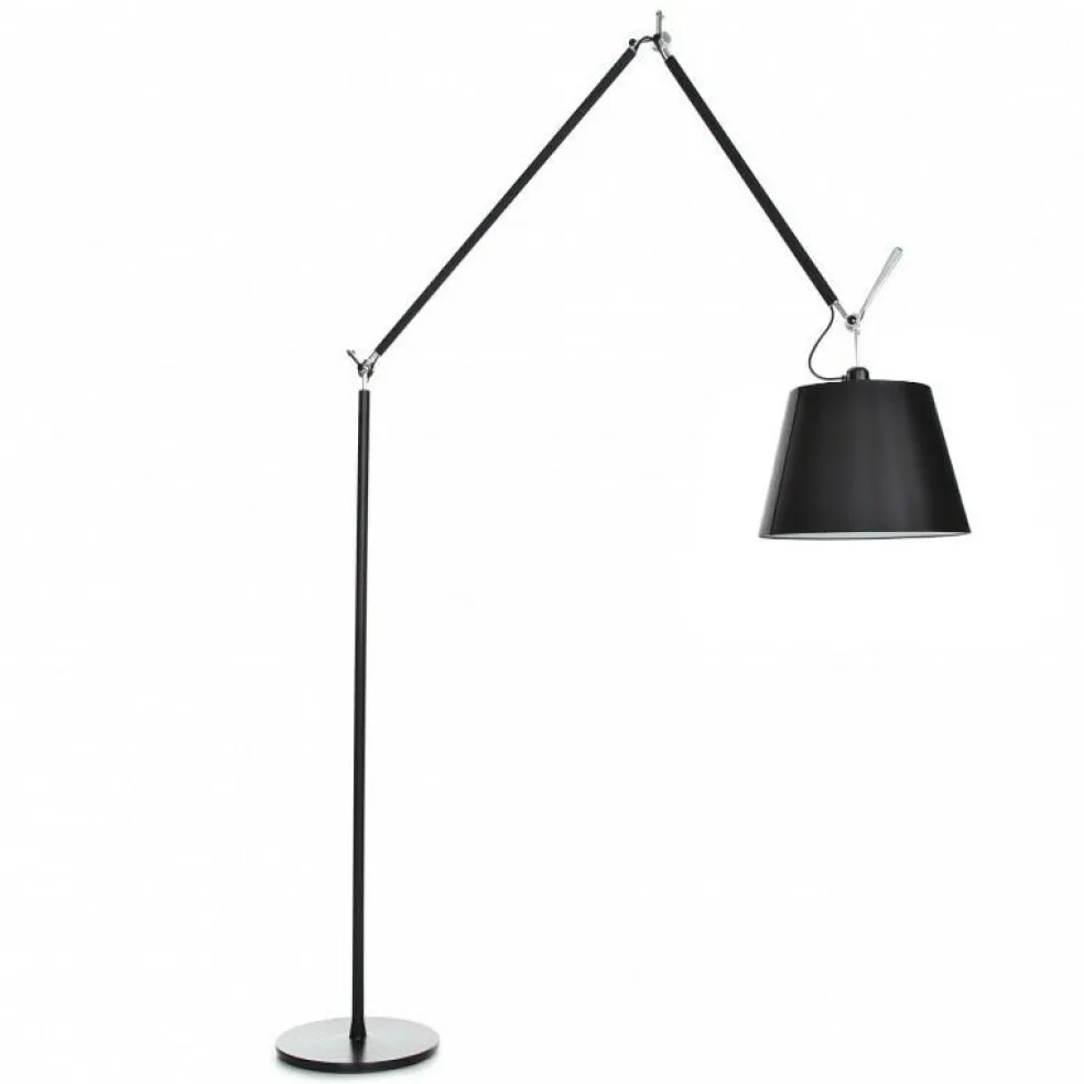Tolomeo Mega Stehleuchte schwarz mit Dimmer