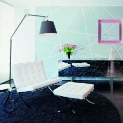 Tolomeo Mega Stehleuchte schwarz mit Dimmer