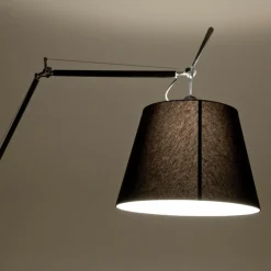Tolomeo Mega Stehleuchte schwarz mit Dimmer