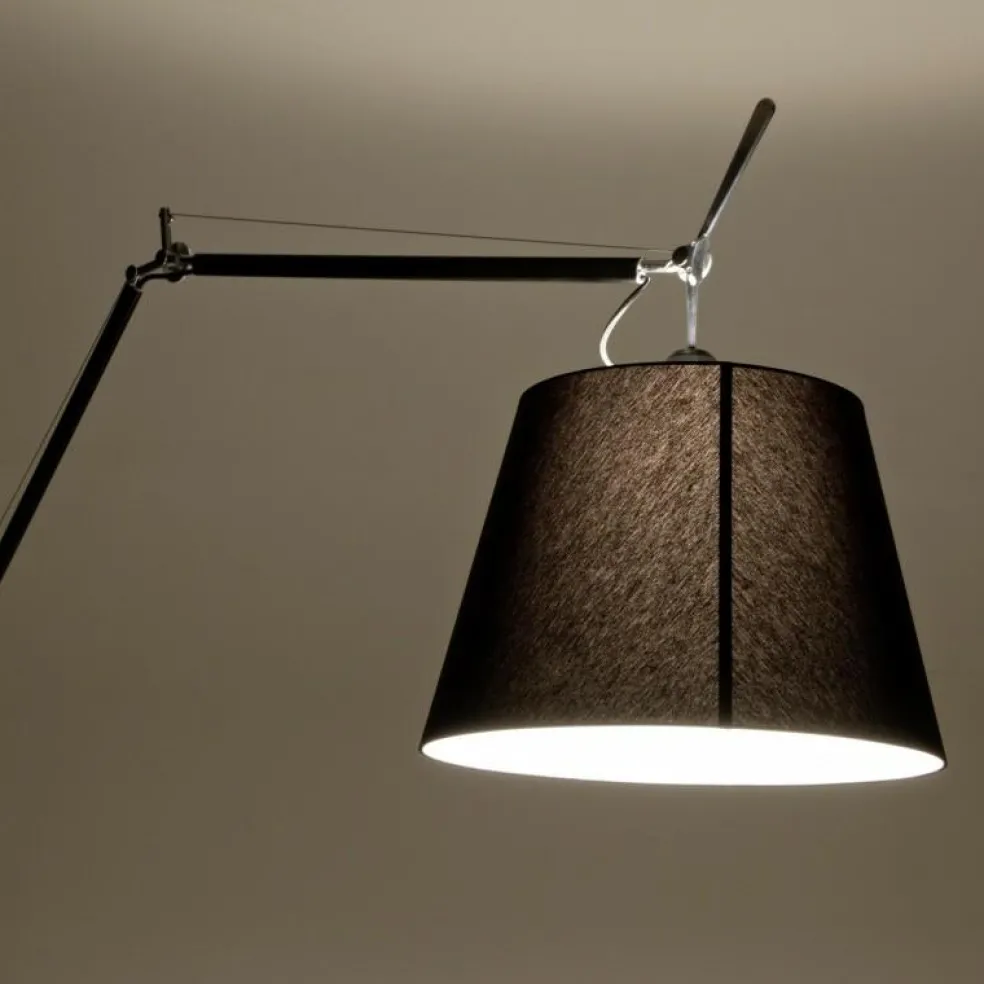 Tolomeo Mega Stehleuchte schwarz mit Dimmer