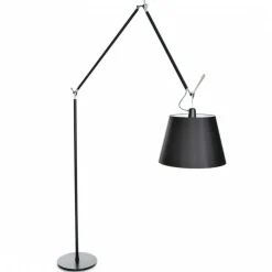 Tolomeo Mega Stehleuchte schwarz mit Dimmer