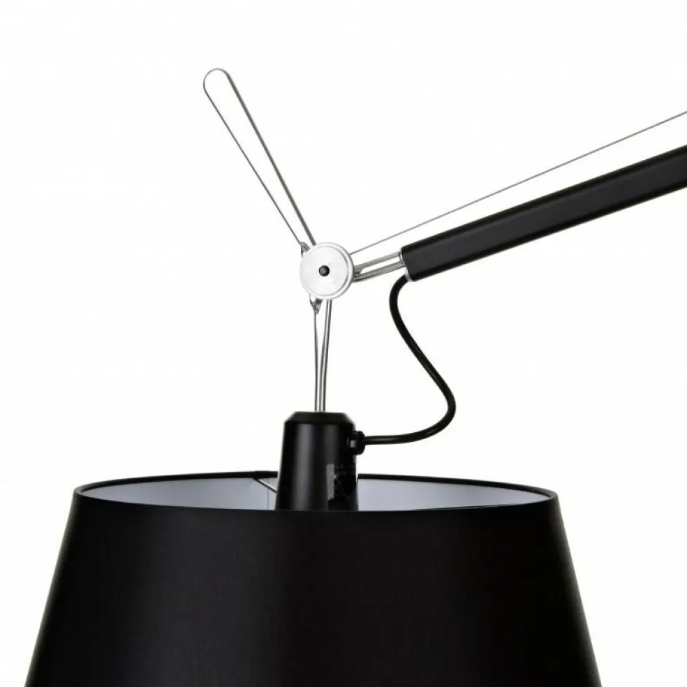 Tolomeo Mega Stehleuchte schwarz mit Dimmer