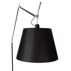 Tolomeo Mega Stehleuchte schwarz mit Schalter