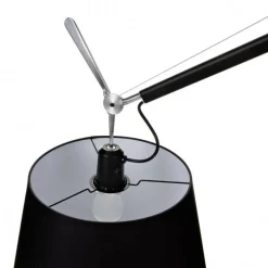 Tolomeo Mega Stehleuchte schwarz mit Schalter