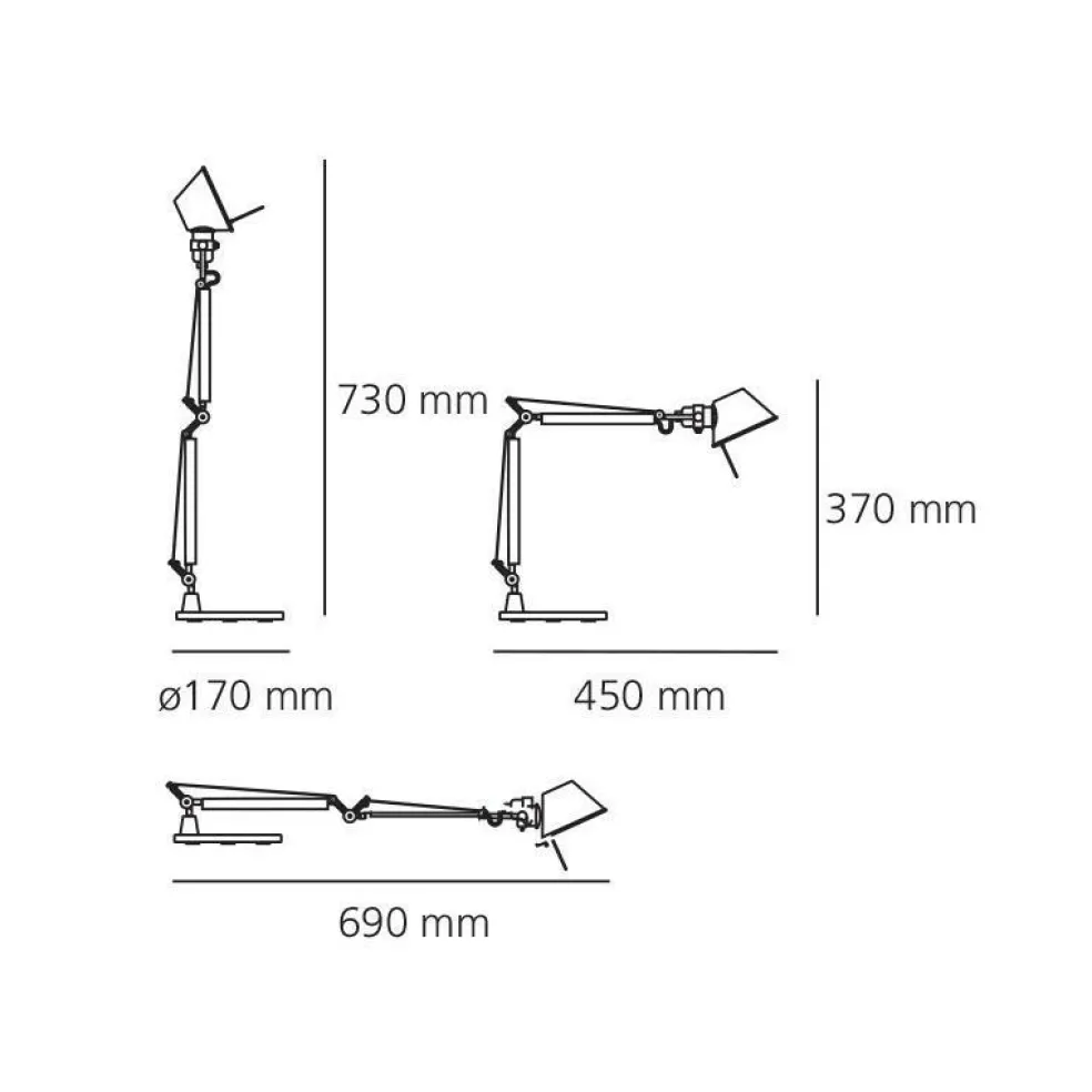 Tolomeo Micro LED Schreibtischleuchte