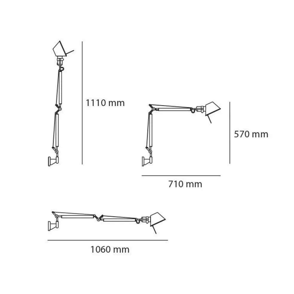 Tolomeo Mini Parete LED Wandleuchte