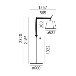 Tolomeo Paralume Outdoor LED Stehleuchte