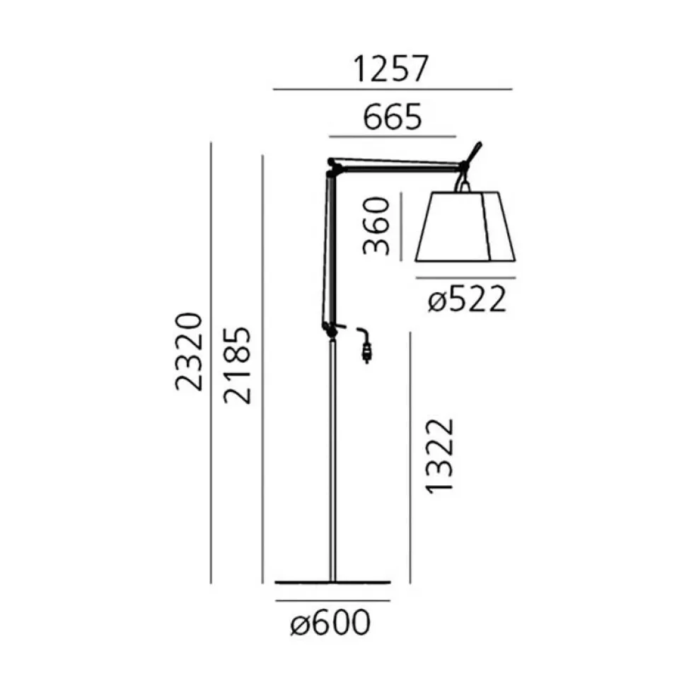 Tolomeo Paralume Outdoor LED Stehleuchte