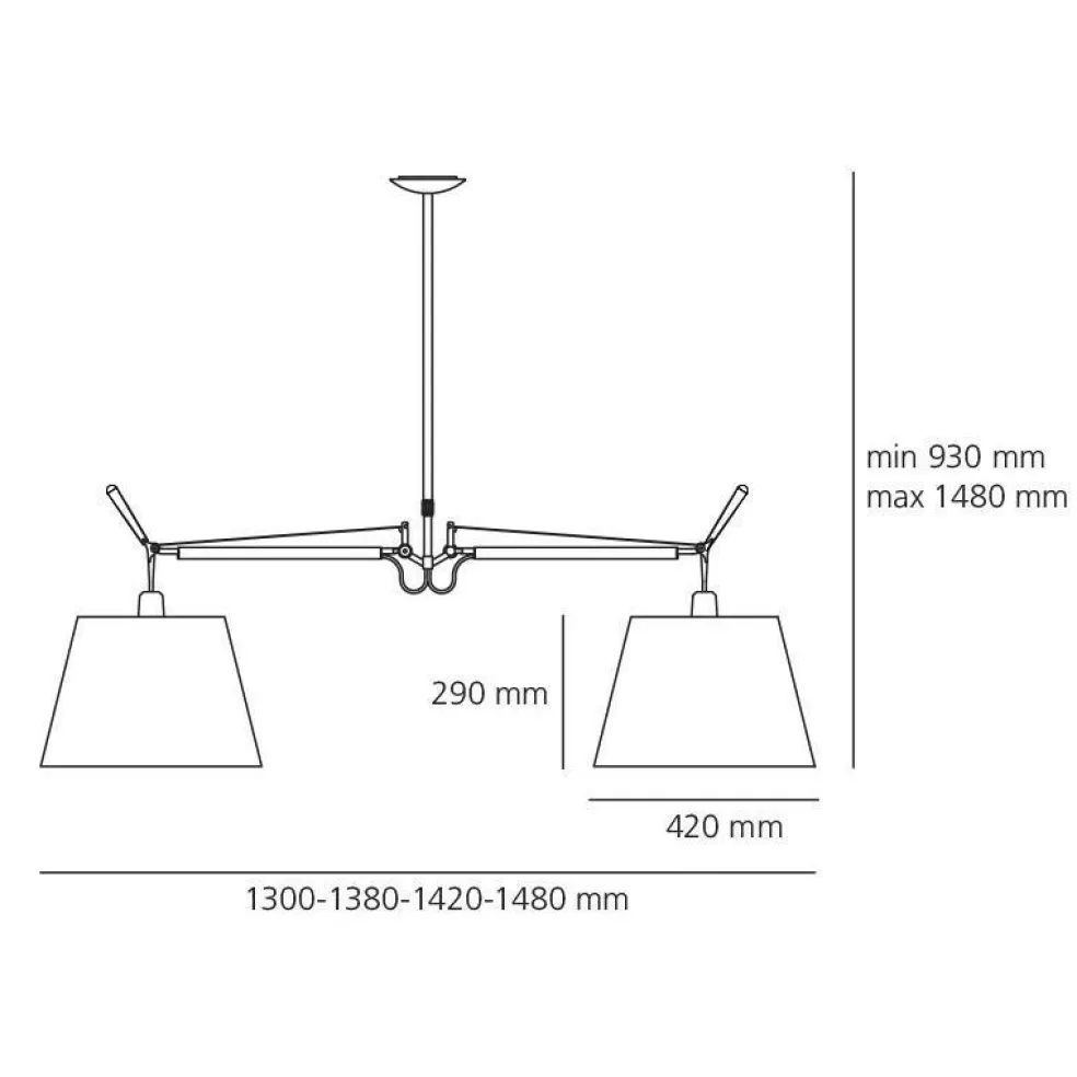 Tolomeo Sospensione Pergamena Pendelleuchte