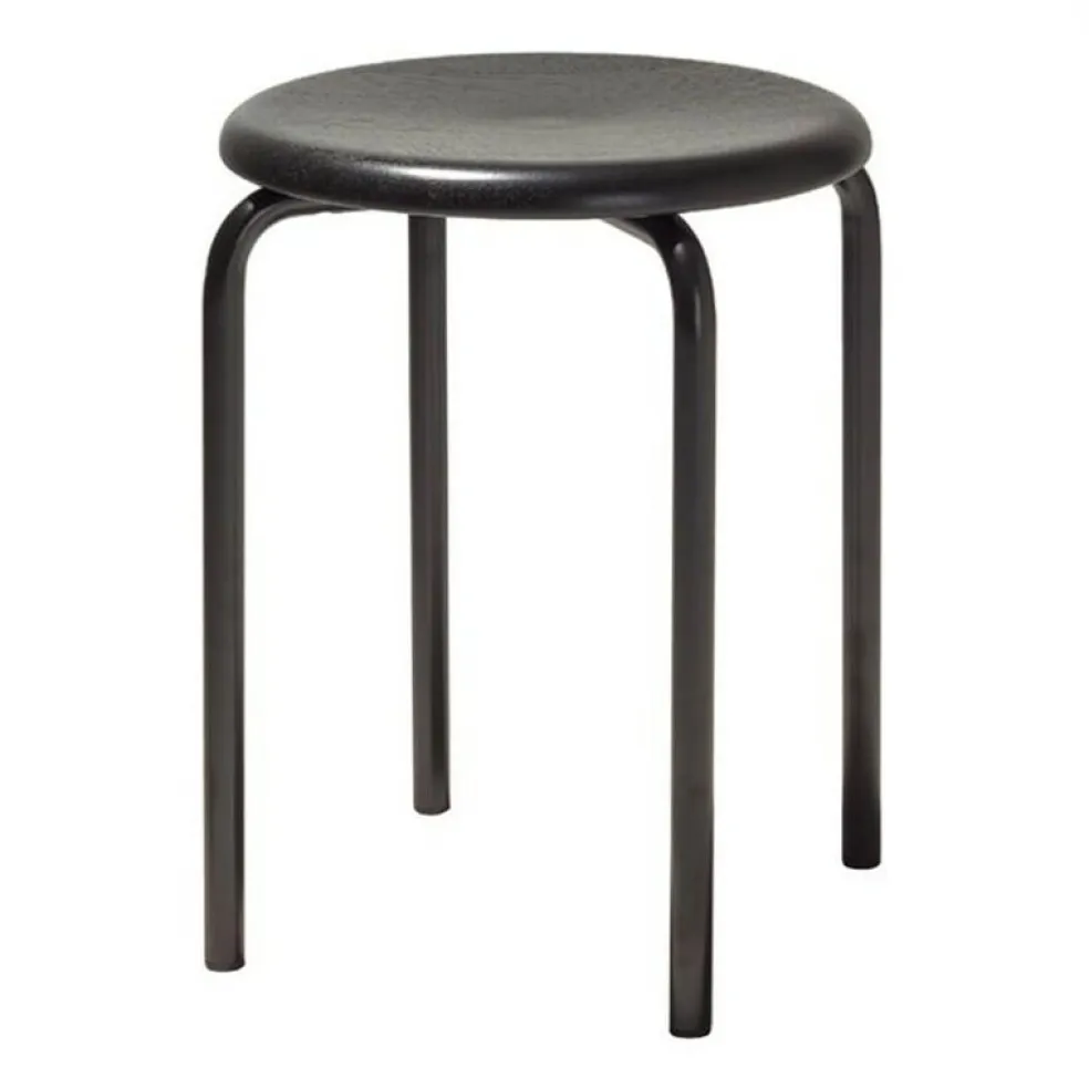 Tom Hocker Sitzfläche Eiche schwarz