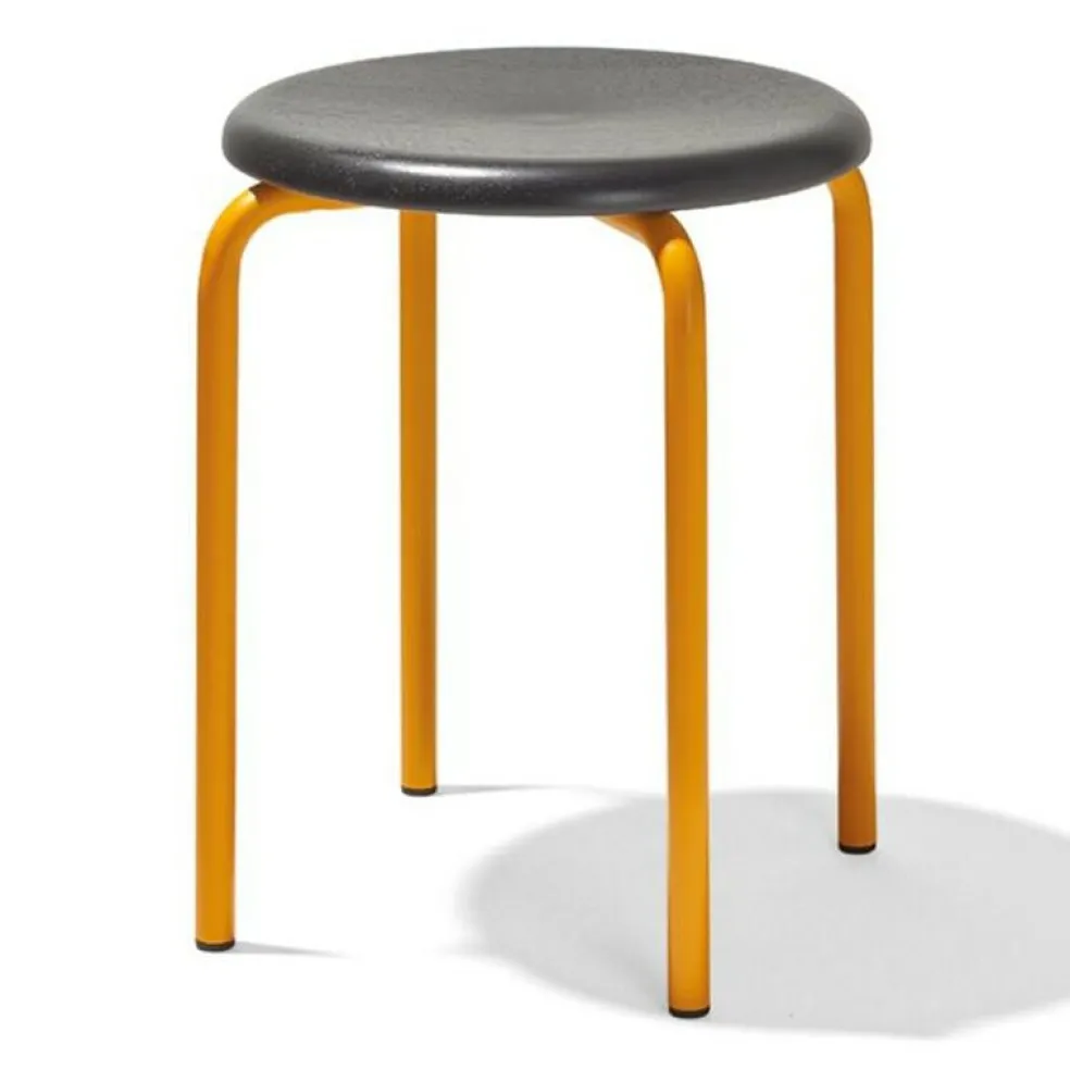 Tom Hocker Sitzfläche Eiche schwarz