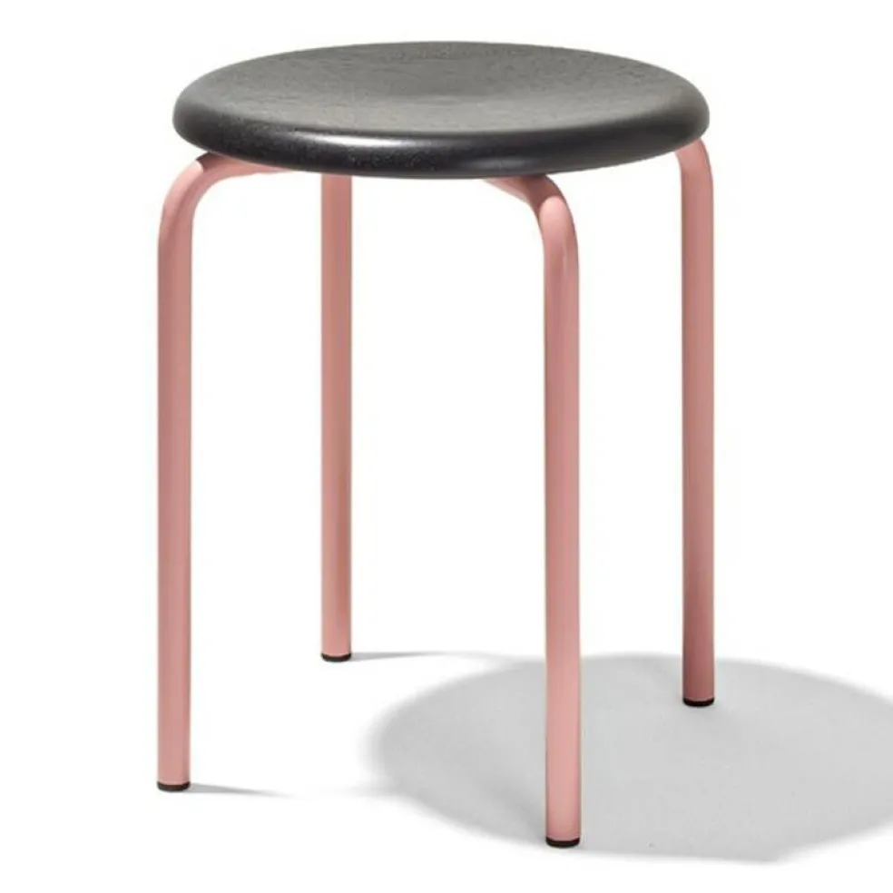 Tom Hocker Sitzfläche Eiche schwarz