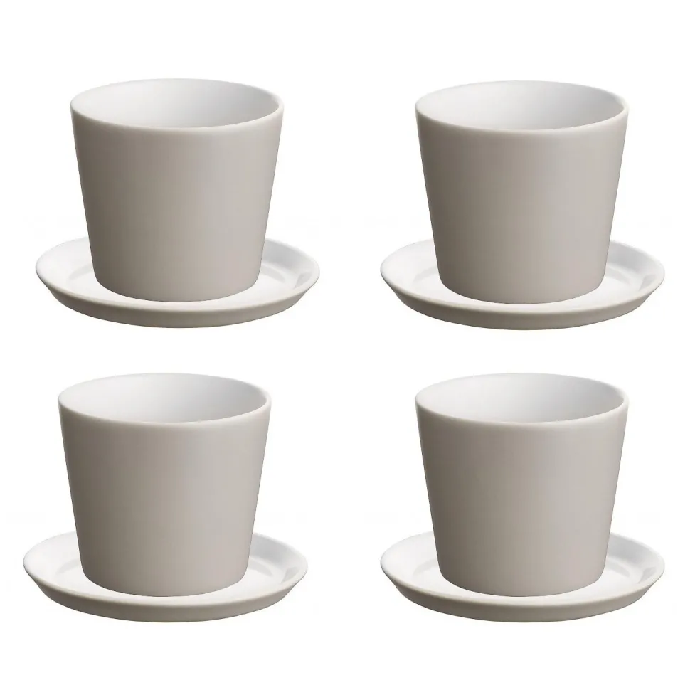 Tonale Mokkatasse mit Unterteller 4er Set