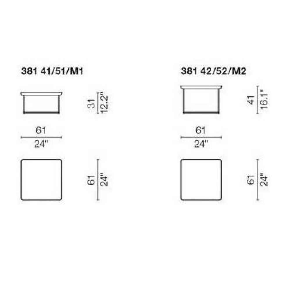 Torei Beistelltisch viereckig