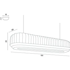 Tradition LED Pendelleuchte linear