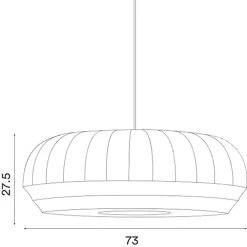 Tradition Pendelleuchte oval groß