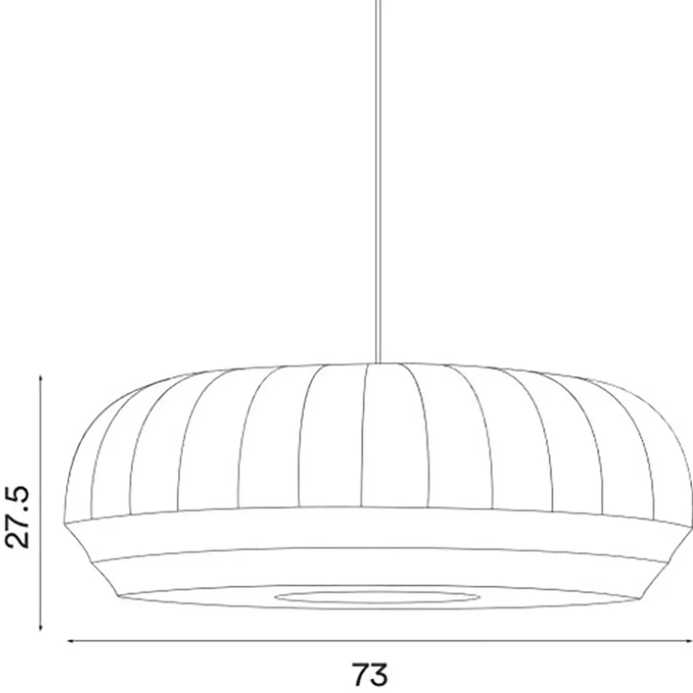 Tradition Pendelleuchte oval groß