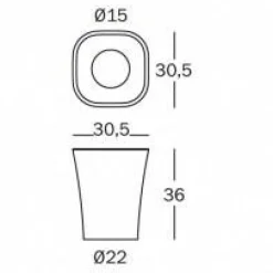 Trash Papierkorb Ø 22cm