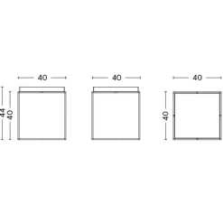 Tray Beistelltisch hochglänzend M