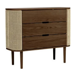 Treasures Kommode Eiche dunkel Wiener Geflecht