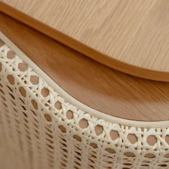 Treasures Kommode Eiche natur Wiener Geflecht