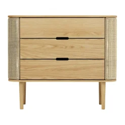 Treasures Kommode Eiche natur Wiener Geflecht