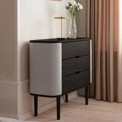 Treasures Kommode Eiche schwarz