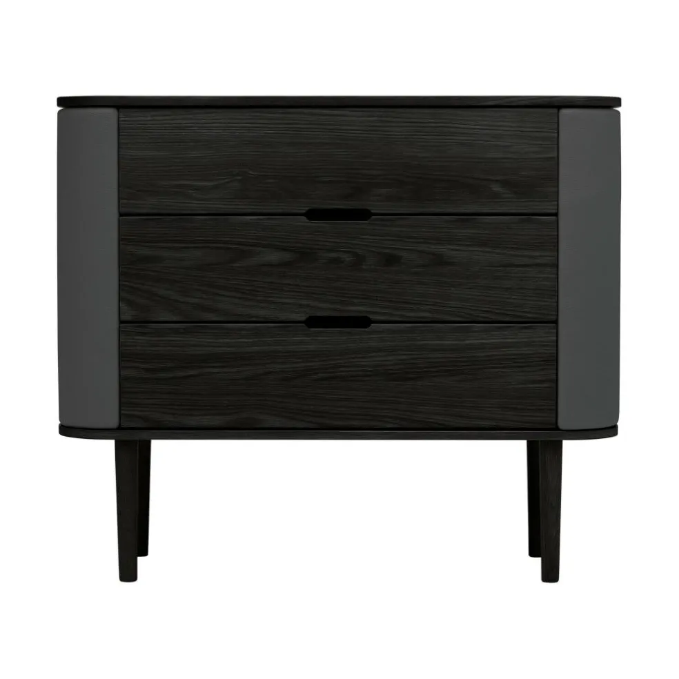 Treasures Kommode Eiche schwarz