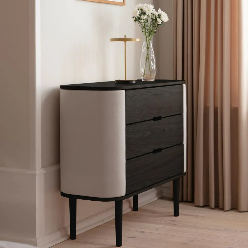 Treasures Kommode Eiche schwarz