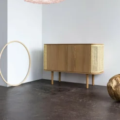 Treasures Sideboard mit 2 Türen Wiener Geflecht