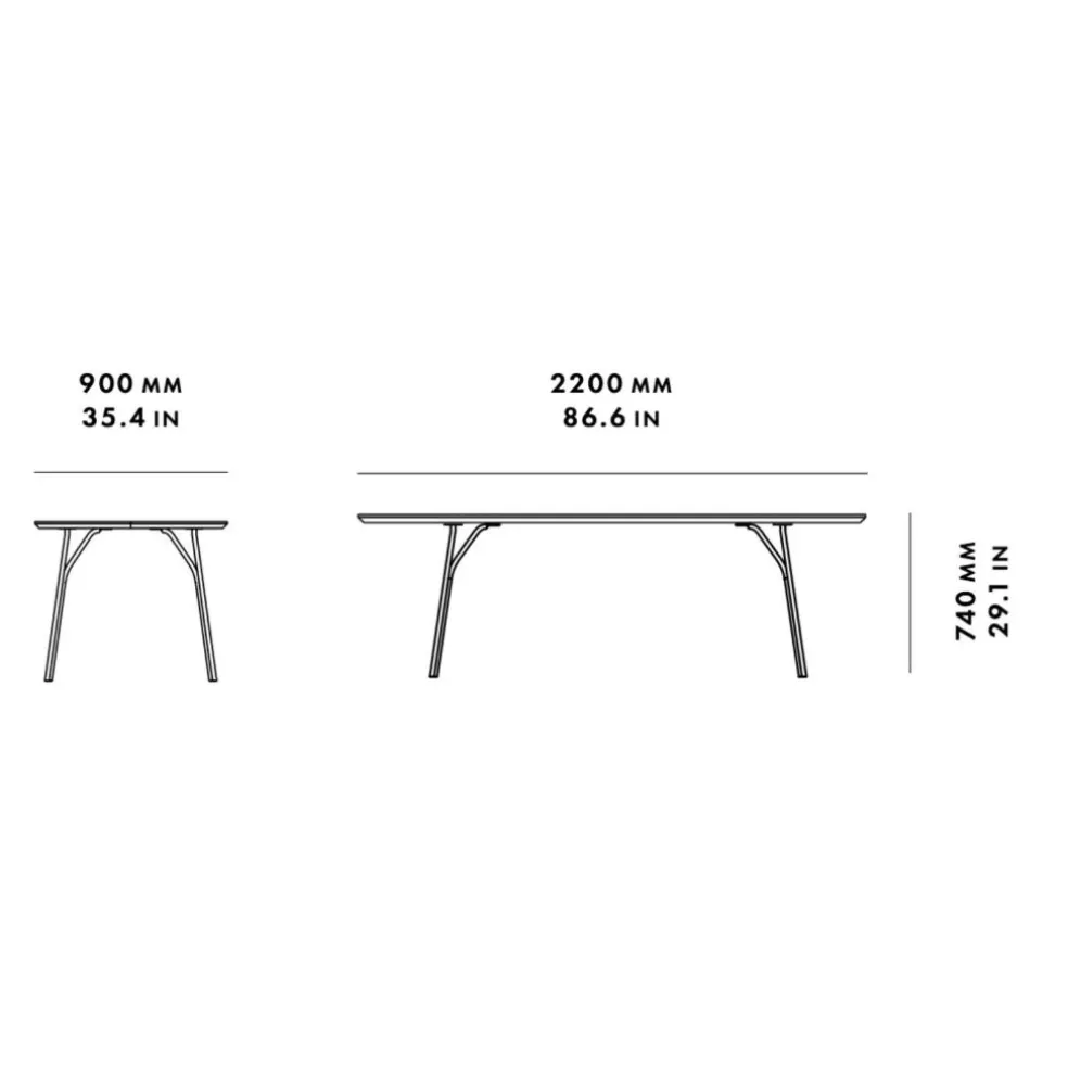 Tree Esstisch 220x90x74cm