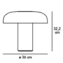 Tropico Media LED Tischleuchte
