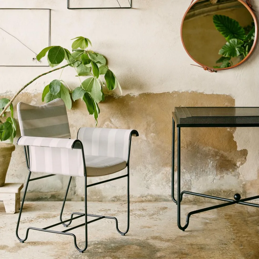 Tropique Outdoor Armlehnstuhl Gestell schwarz