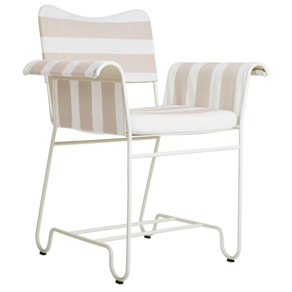 Tropique Outdoor Armlehnstuhl Gestell weiß