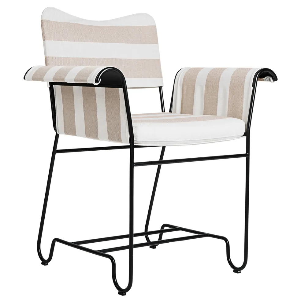 Tropique Outdoor Armlehnstuhl Gestell schwarz