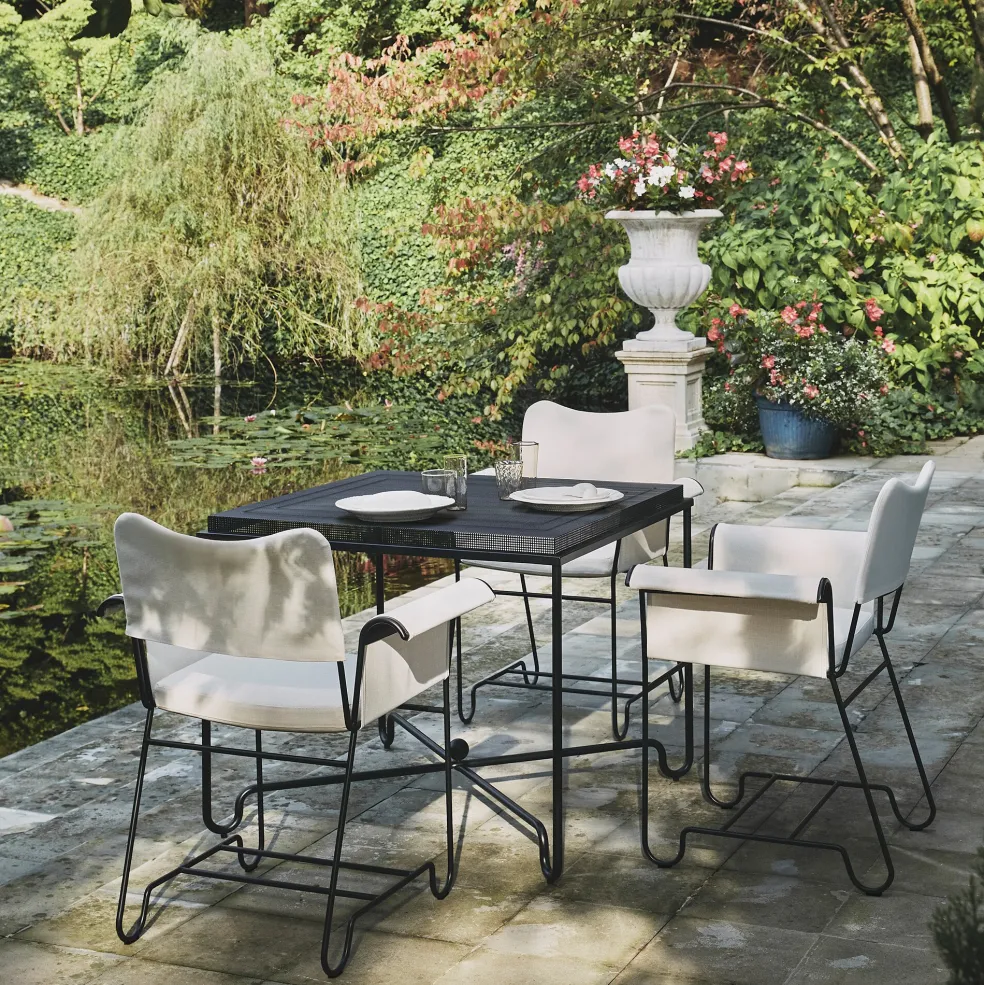 Tropique Outdoor Armlehnstuhl Gestell schwarz