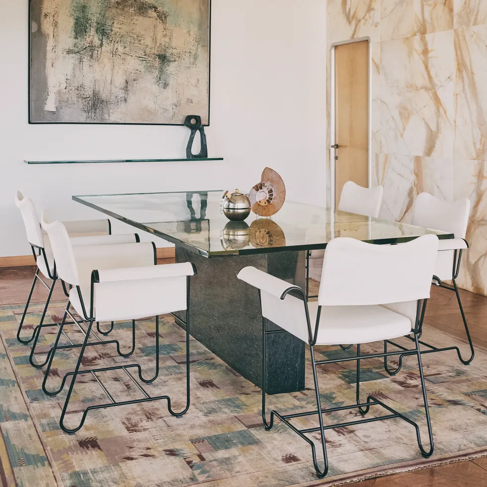 Tropique Outdoor Armlehnstuhl Gestell schwarz