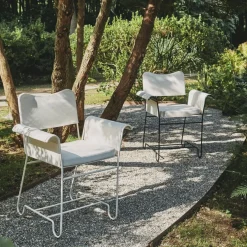 Tropique Outdoor Armlehnstuhl Gestell weiß